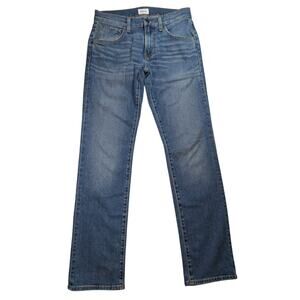 Hudson Byron Straight Jeans Mens 31x32 Marine Wash Designer Denim